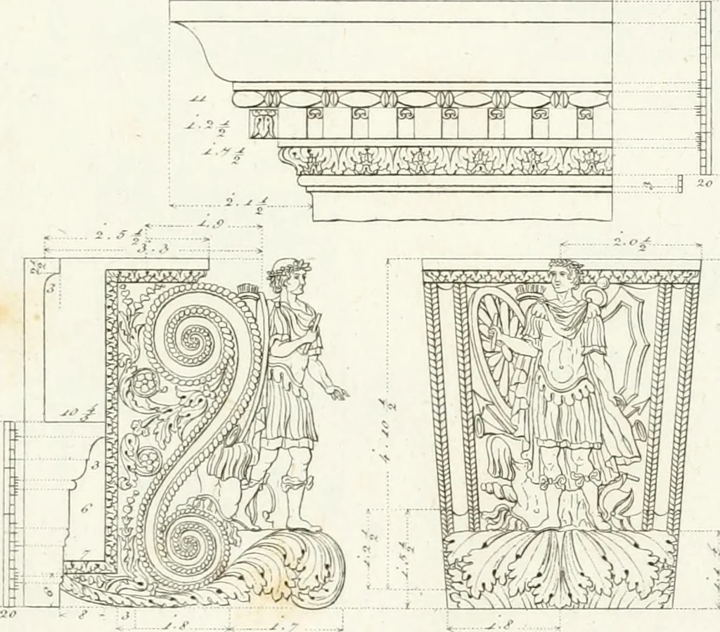 An illustration from Monumenti di fabbriche antiche estratti dai disegni dei piu celebri autori, 1796, leaf 178