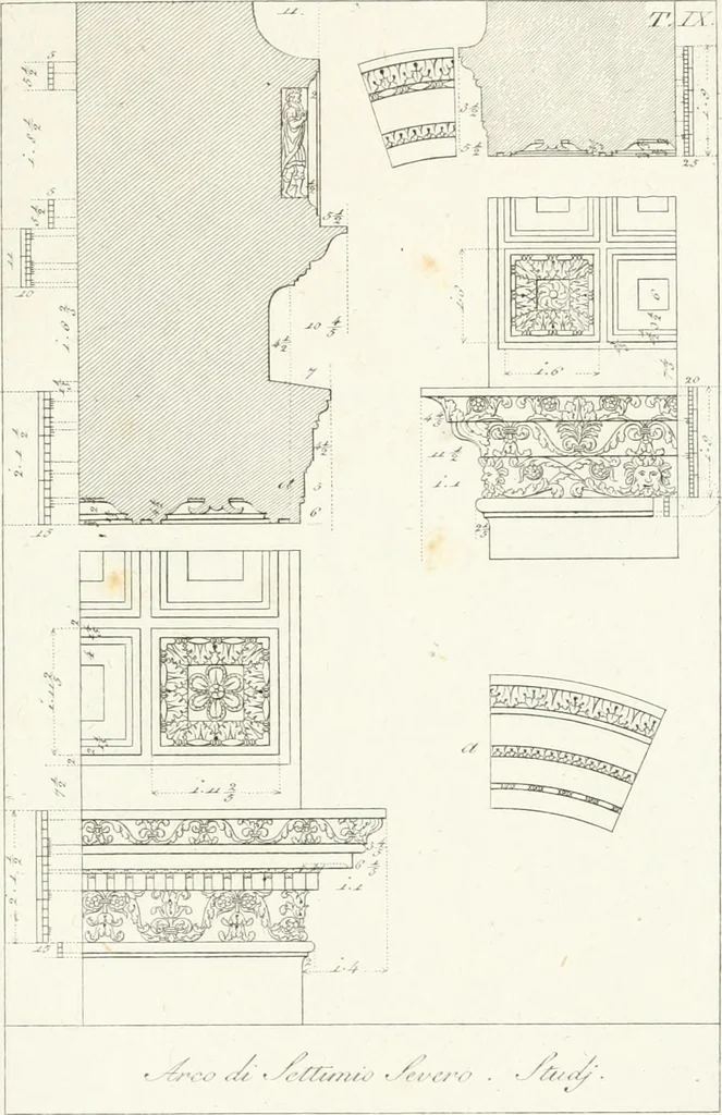 An illustration from Monumenti di fabbriche antiche estratti dai disegni dei piu celebri autori, 1796, leaf 180