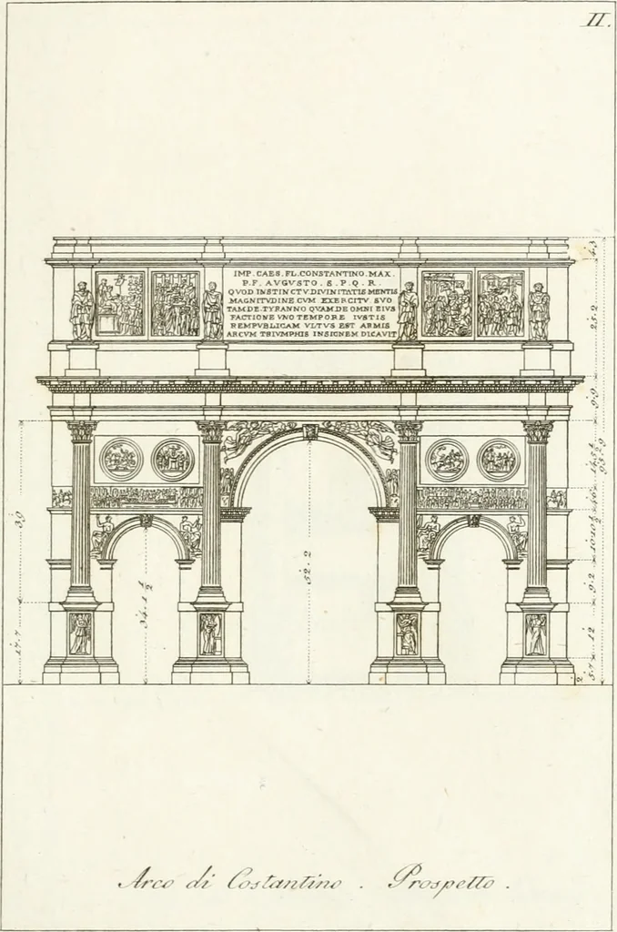 An illustration from Monumenti di fabbriche antiche estratti dai disegni dei piu celebri autori, 1796, leaf 190