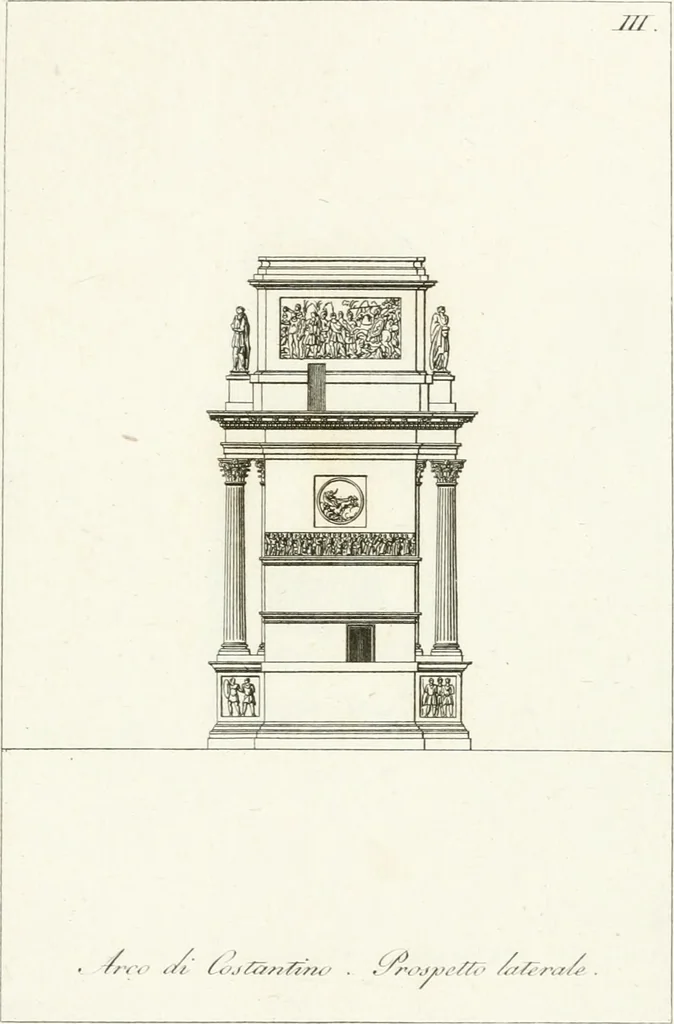 An illustration from Monumenti di fabbriche antiche estratti dai disegni dei piu celebri autori, 1796, leaf 192