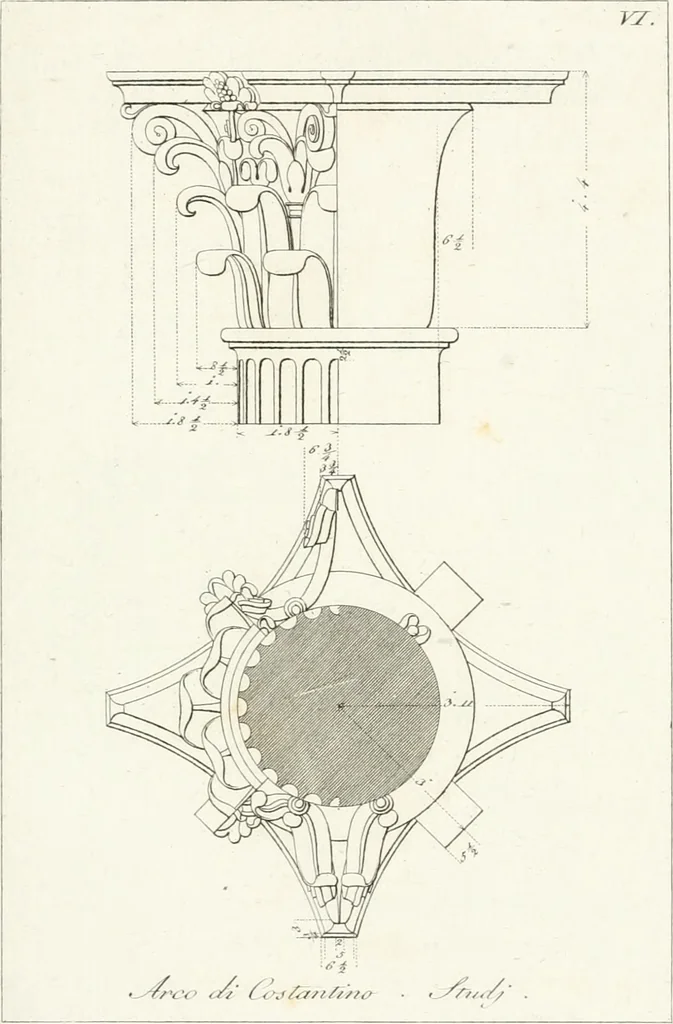An illustration from Monumenti di fabbriche antiche estratti dai disegni dei piu celebri autori, 1796, leaf 198