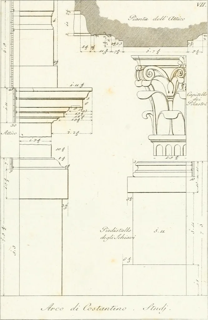 An illustration from Monumenti di fabbriche antiche estratti dai disegni dei piu celebri autori, 1796, leaf 200