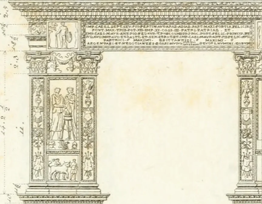 An illustration from Monumenti di fabbriche antiche estratti dai disegni dei piu celebri autori, 1796, leaf 210