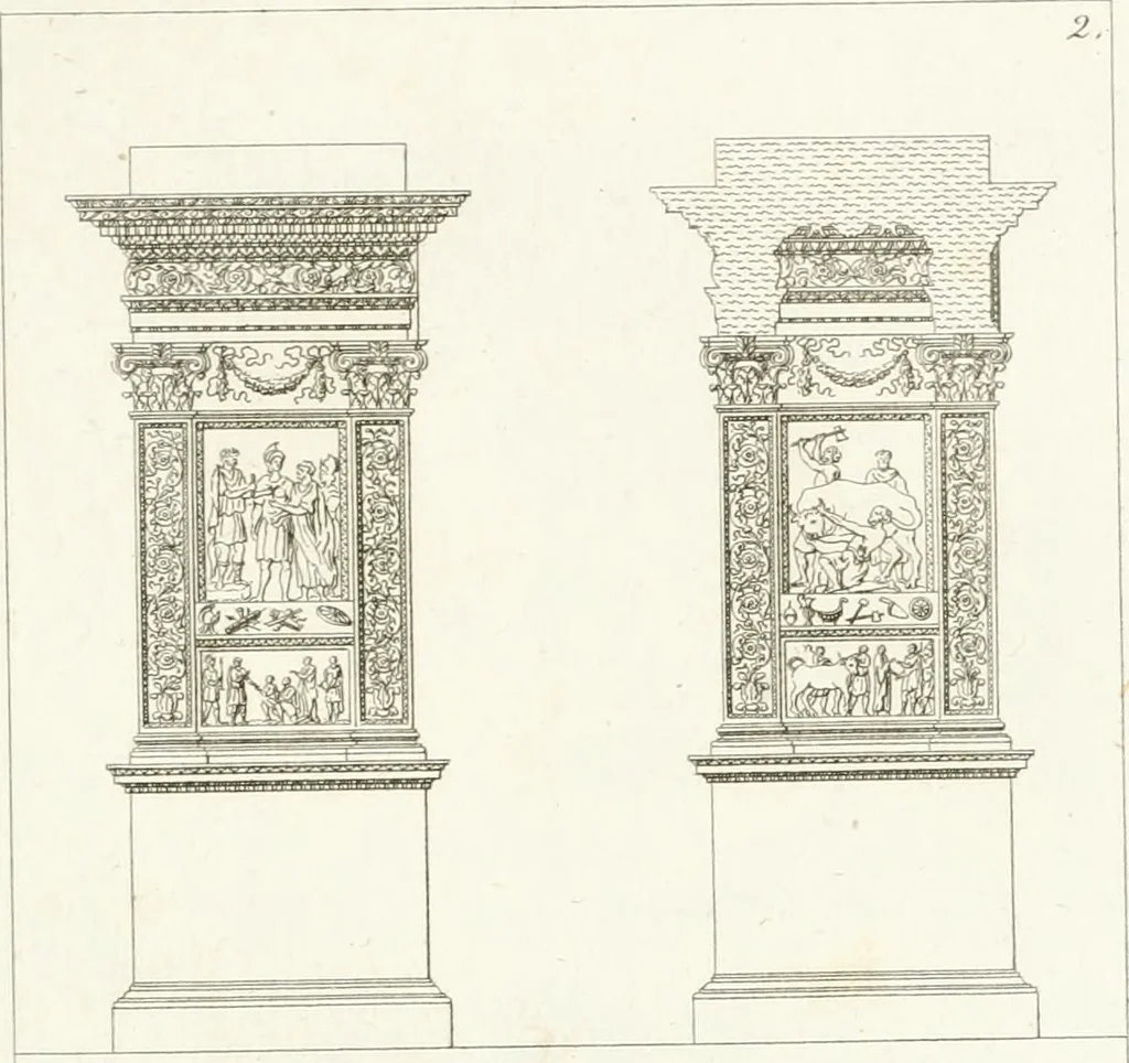 An illustration from Monumenti di fabbriche antiche estratti dai disegni dei piu celebri autori, 1796, leaf 212