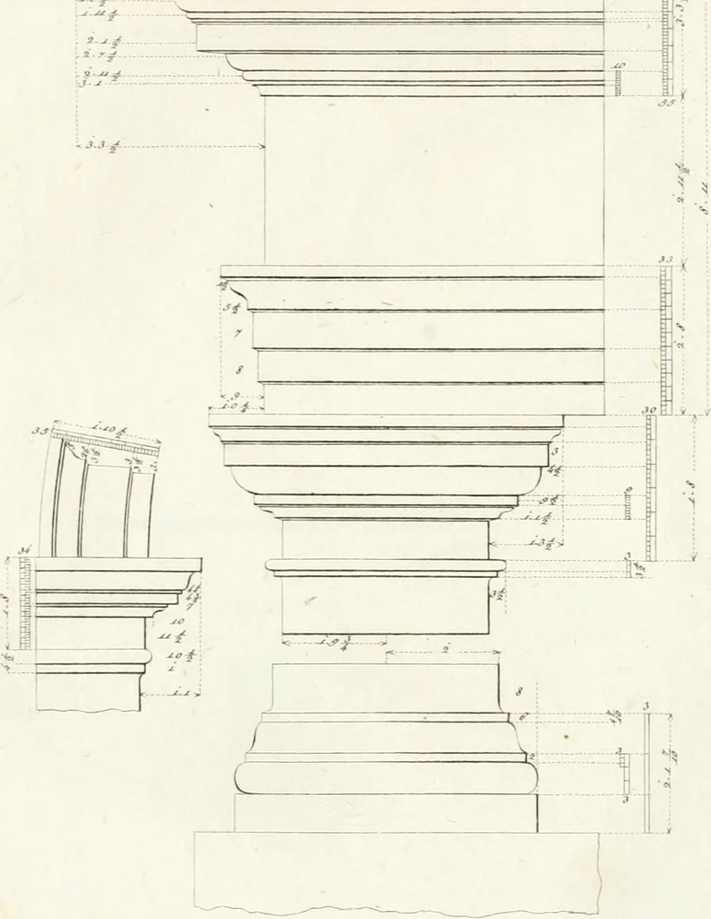 An illustration from Monumenti di fabbriche antiche estratti dai disegni dei piu celebri autori, 1796, leaf 24