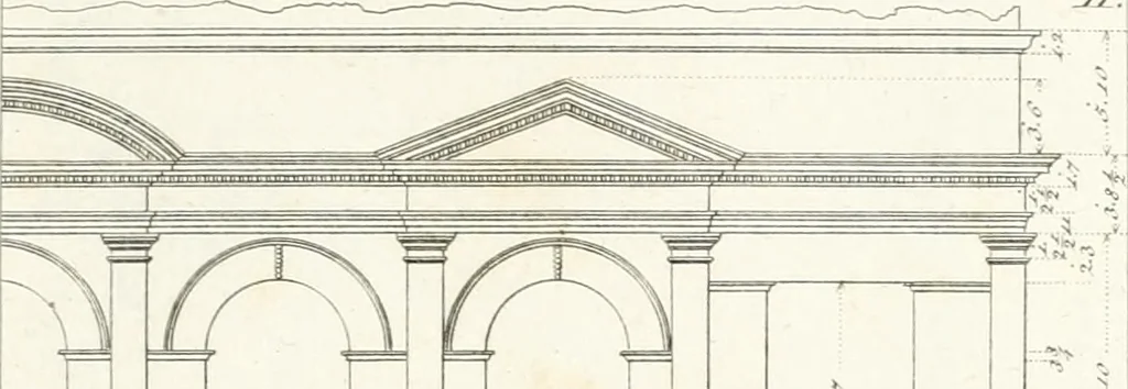 An illustration from Monumenti di fabbriche antiche estratti dai disegni dei piu celebri autori, 1796, leaf 246