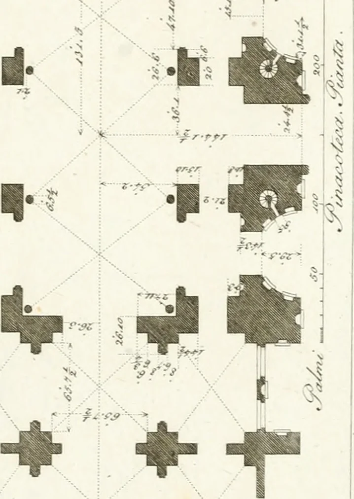 An illustration from Monumenti di fabbriche antiche estratti dai disegni dei piu celebri autori, 1796, leaf 254