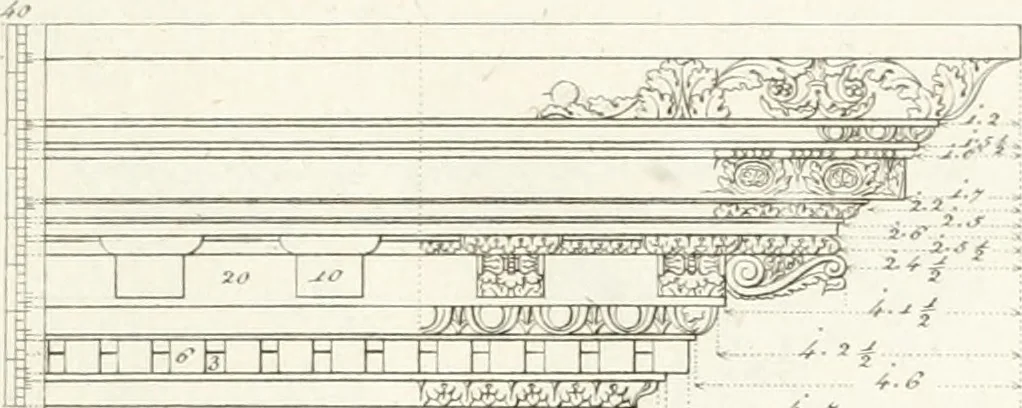 An illustration from Monumenti di fabbriche antiche estratti dai disegni dei piu celebri autori, 1796, leaf 258