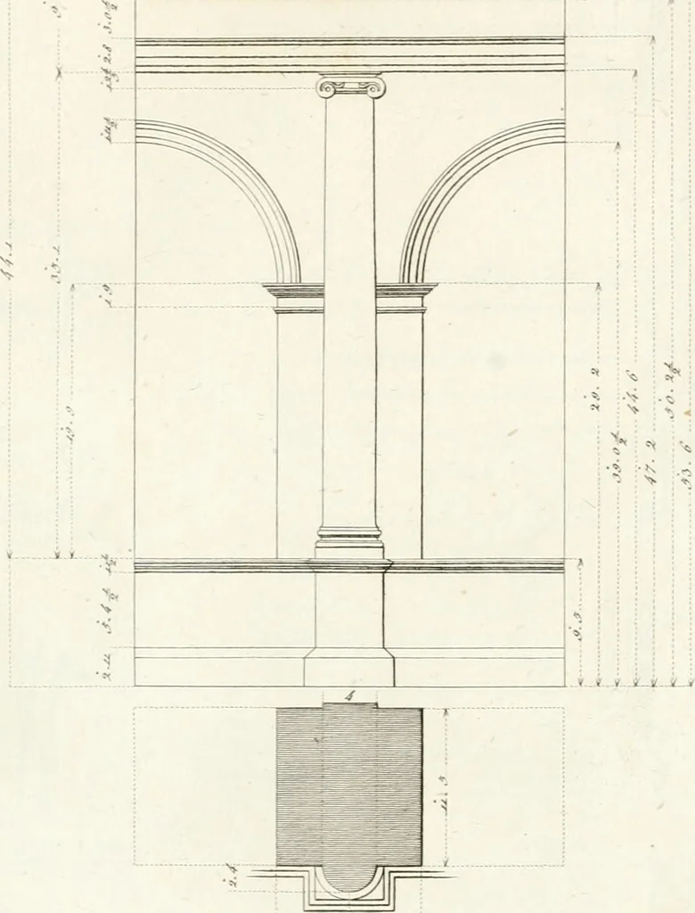 An illustration from Monumenti di fabbriche antiche estratti dai disegni dei piu celebri autori, 1796, leaf 26