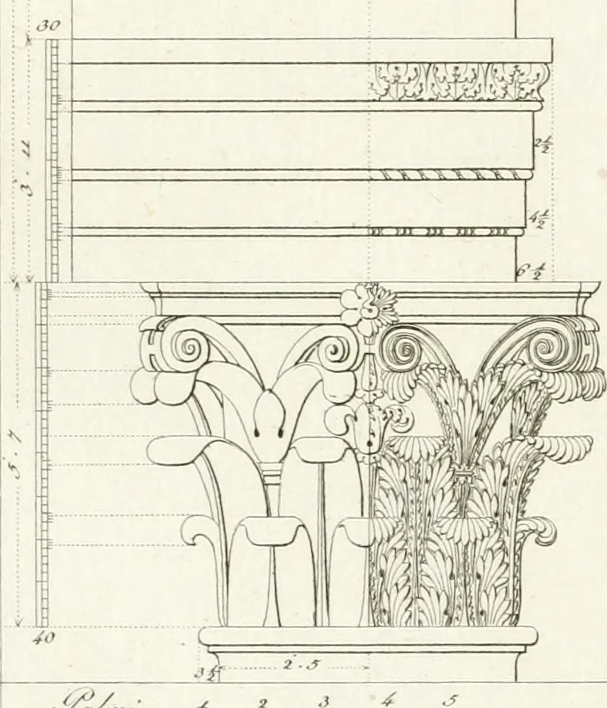 An illustration from Monumenti di fabbriche antiche estratti dai disegni dei piu celebri autori, 1796, leaf 266