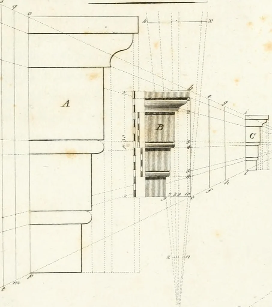 An illustration from Monumenti di fabbriche antiche estratti dai disegni dei piu celebri autori, 1796, leaf 278