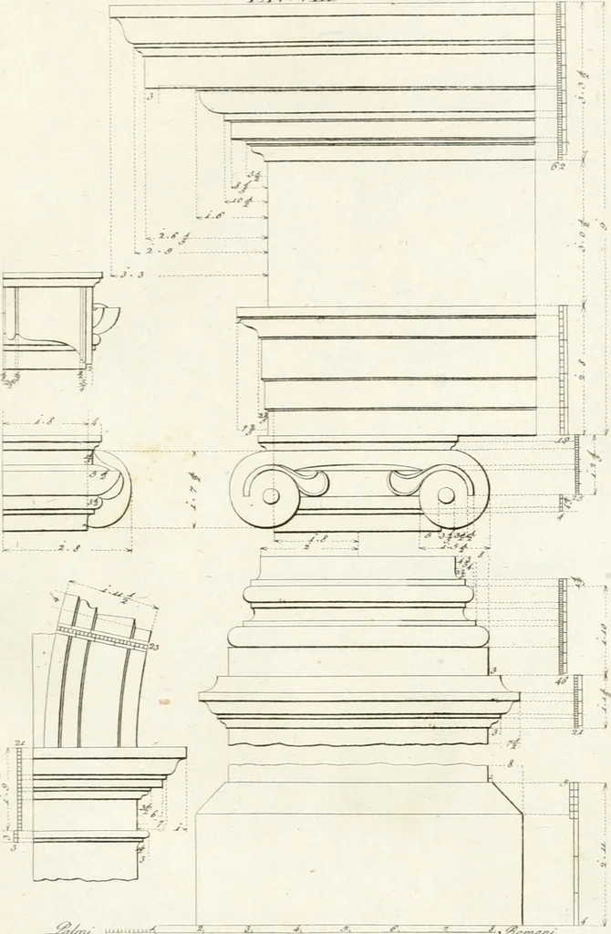An illustration from Monumenti di fabbriche antiche estratti dai disegni dei piu celebri autori, 1796, leaf 28