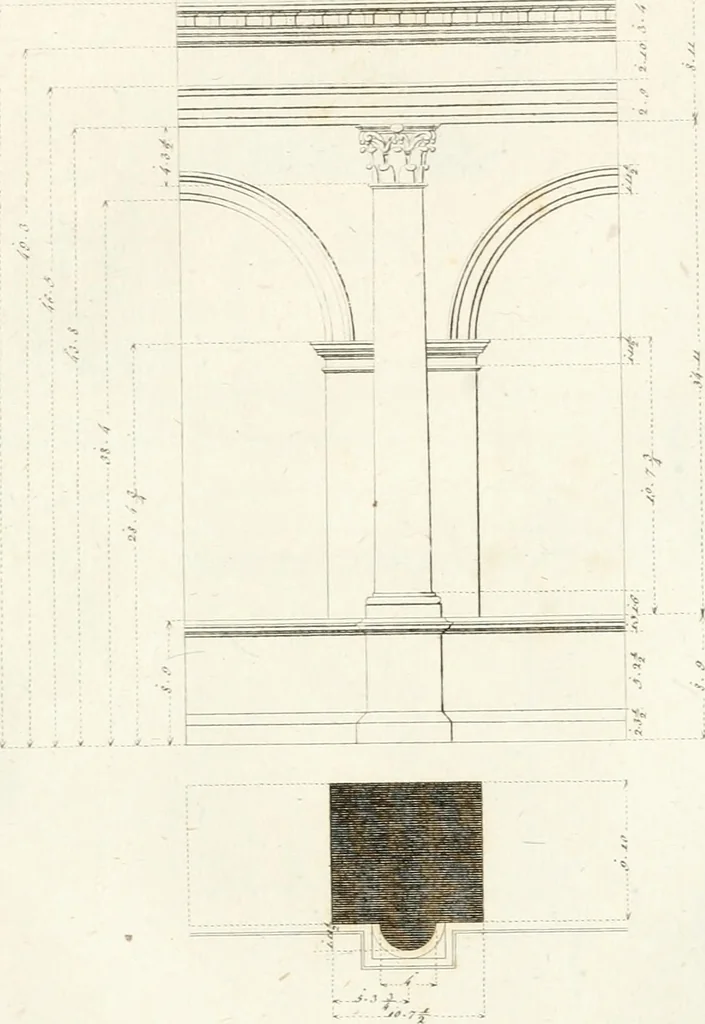 An illustration from Monumenti di fabbriche antiche estratti dai disegni dei piu celebri autori, 1796, leaf 30