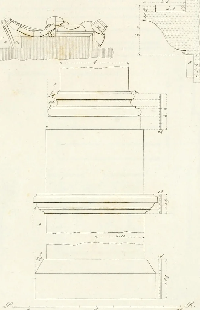 An illustration from Monumenti di fabbriche antiche estratti dai disegni dei piu celebri autori, 1796, leaf 38