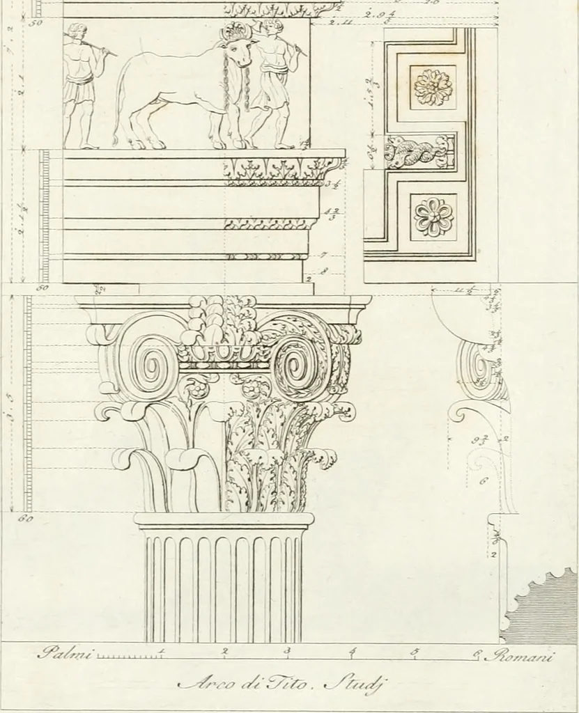 An illustration from Monumenti di fabbriche antiche estratti dai disegni dei piu celebri autori, 1796, leaf 54