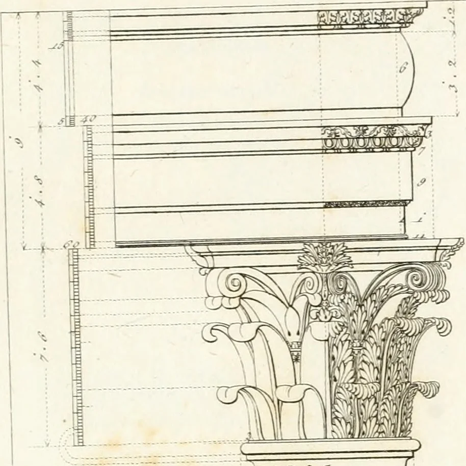 An illustration from Monumenti di fabbriche antiche estratti dai disegni dei piu celebri autori, 1796, leaf 80