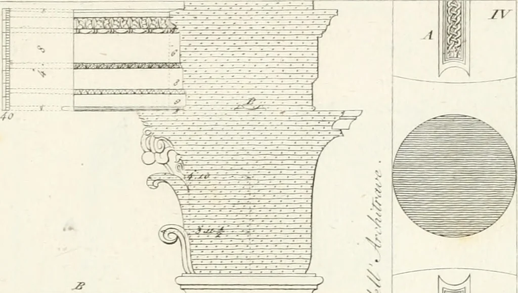 An illustration from Monumenti di fabbriche antiche estratti dai disegni dei piu celebri autori, 1796, leaf 82