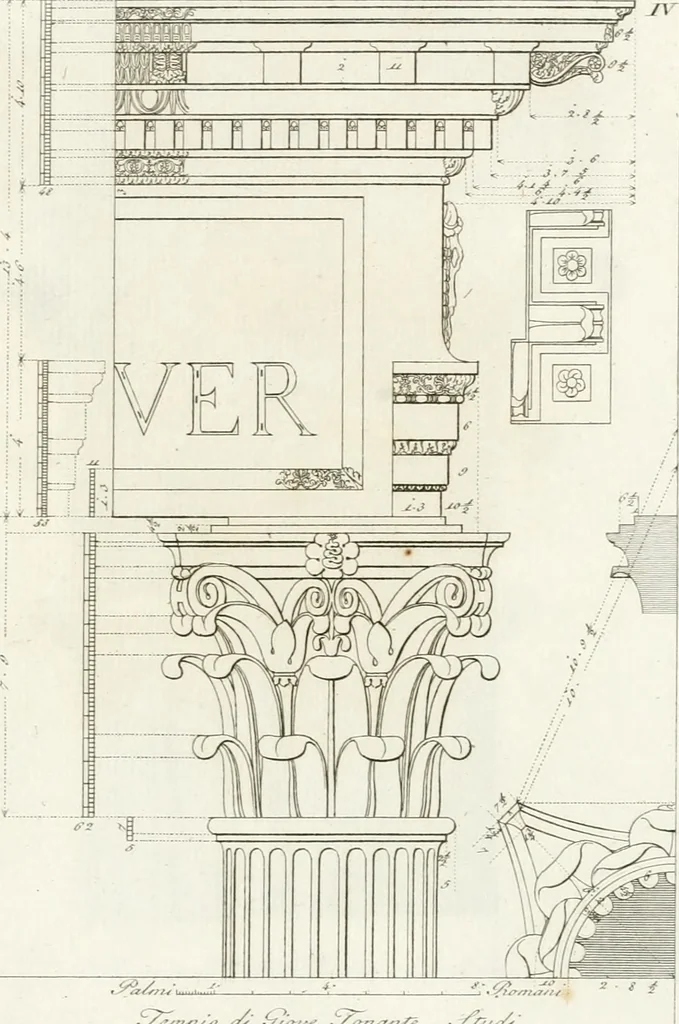 An illustration from Monumenti di fabbriche antiche estratti dai disegni dei piu celebri autori, 1796, leaf 98