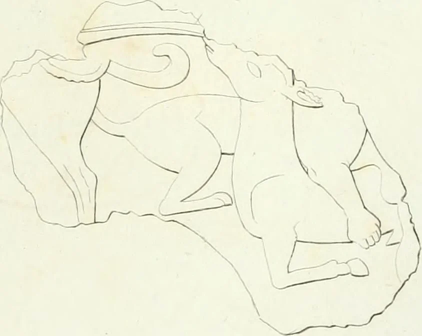 An illustration from Monumenti etruschi o di etrusco nome, 1821, leaf 492