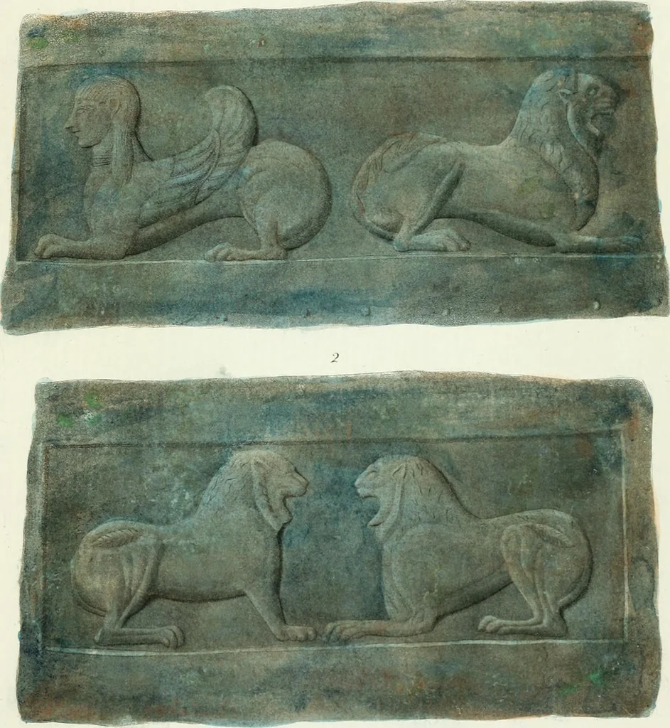 An illustration from Monumenti etruschi o di etrusco nome, 1821, leaf 498