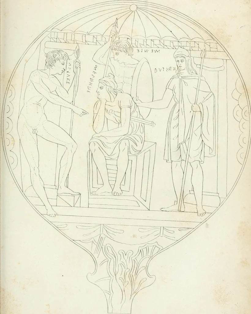 An illustration from Monumenti etruschi o di etrusco nome, 1821, leaf 244