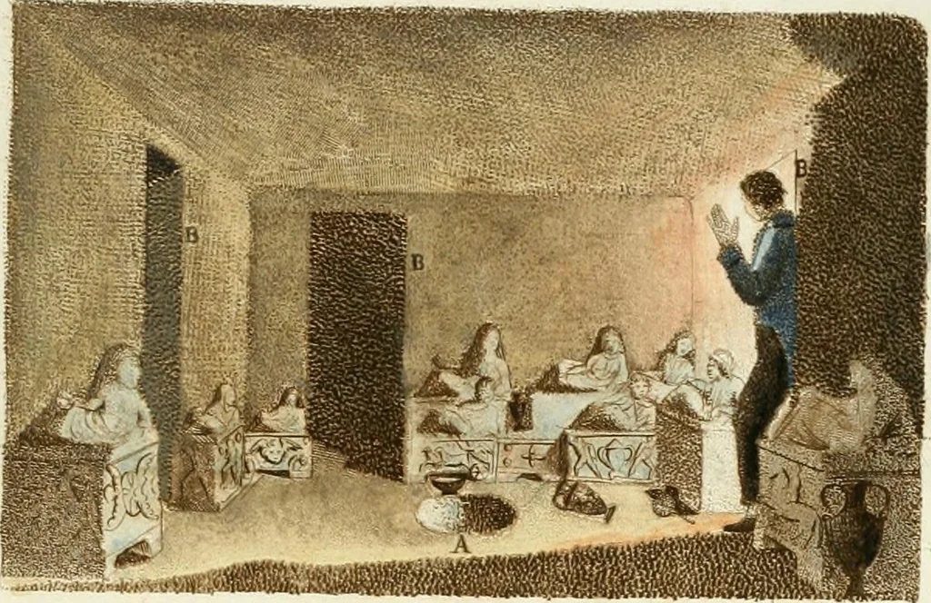 An illustration from Monumenti etruschi o di etrusco nome, 1821, leaf 270
