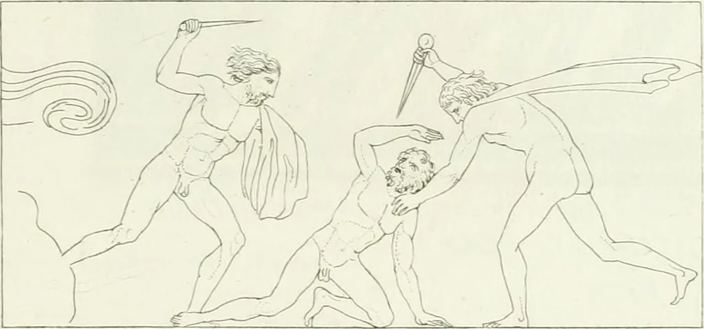 An illustration from Monumenti etruschi o di etrusco nome, 1821, leaf 294