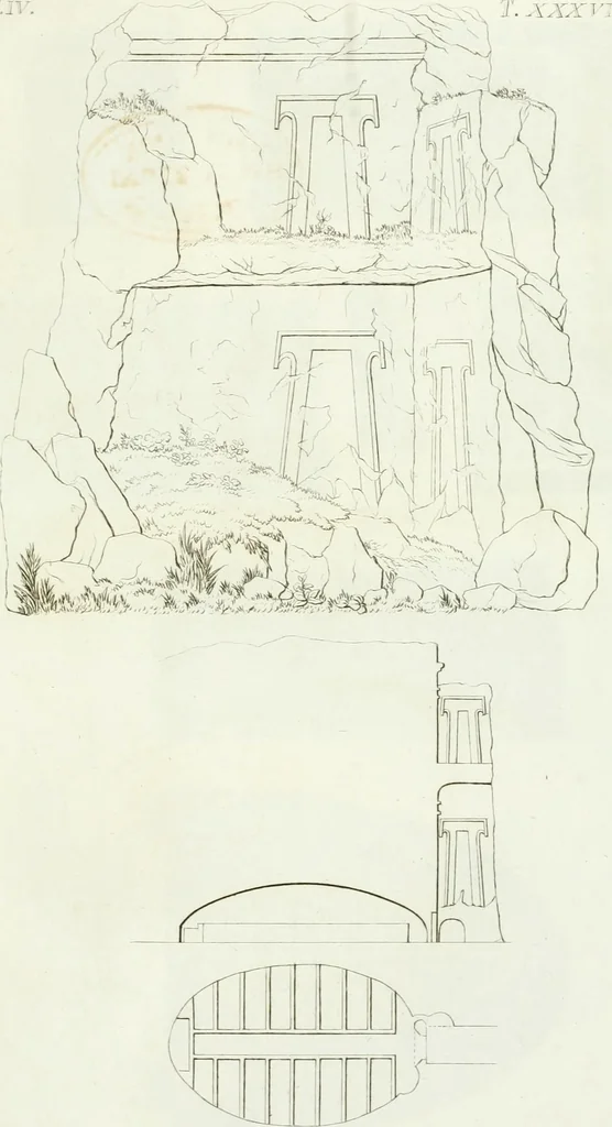 An illustration from Monumenti etruschi o di etrusco nome, 1821, leaf 312