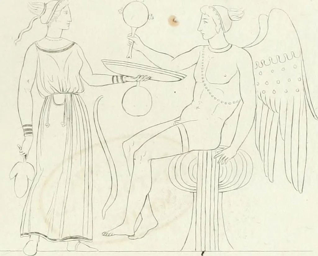 An illustration from Monumenti etruschi o di etrusco nome, 1821, leaf 108
