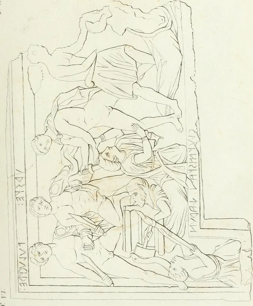 An illustration from Monumenti etruschi o di etrusco nome, 1821, leaf 124