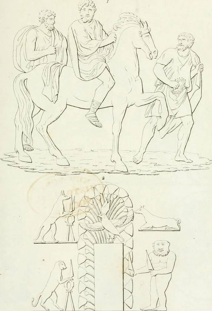 An illustration from Monumenti etruschi o di etrusco nome, 1821, leaf 126