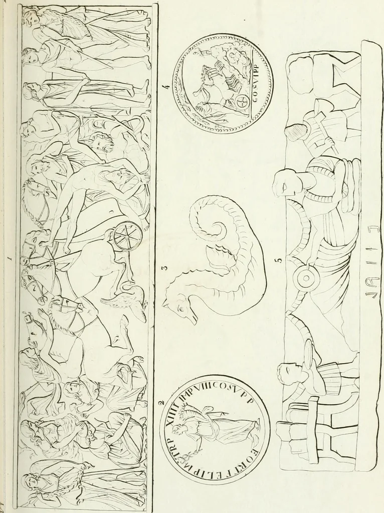 An illustration from Monumenti etruschi o di etrusco nome, 1821, leaf 130
