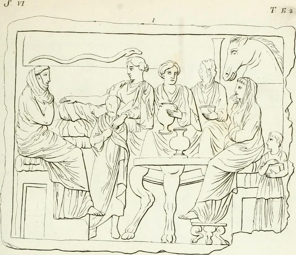 An illustration from Monumenti etruschi o di etrusco nome, 1821, leaf 132