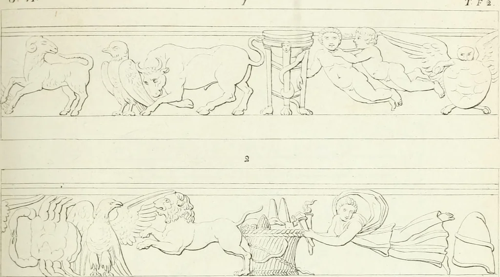 An illustration from Monumenti etruschi o di etrusco nome, 1821, leaf 134