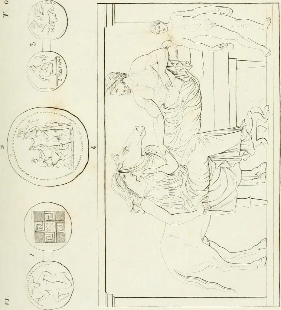 An illustration from Monumenti etruschi o di etrusco nome, 1821, leaf 150