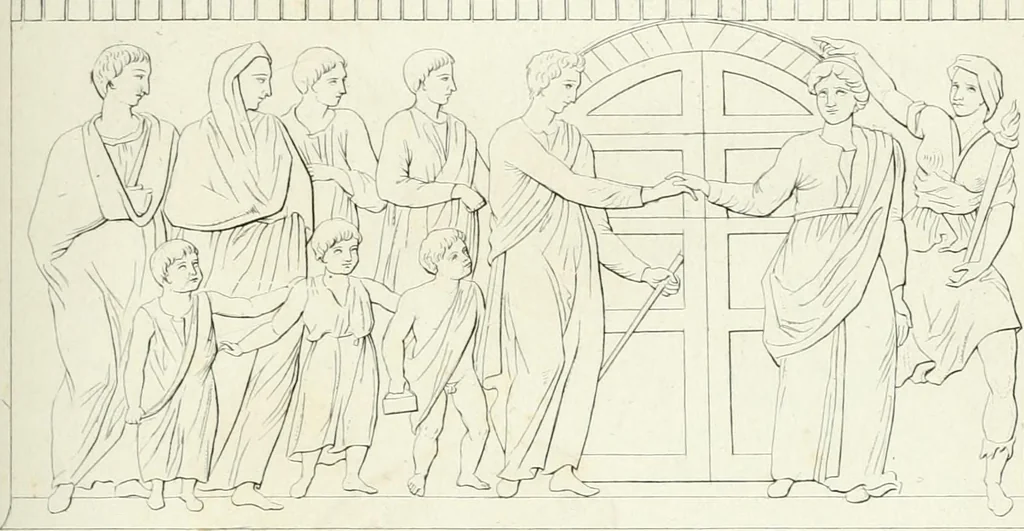 An illustration from Monumenti etruschi o di etrusco nome, 1821, leaf 154
