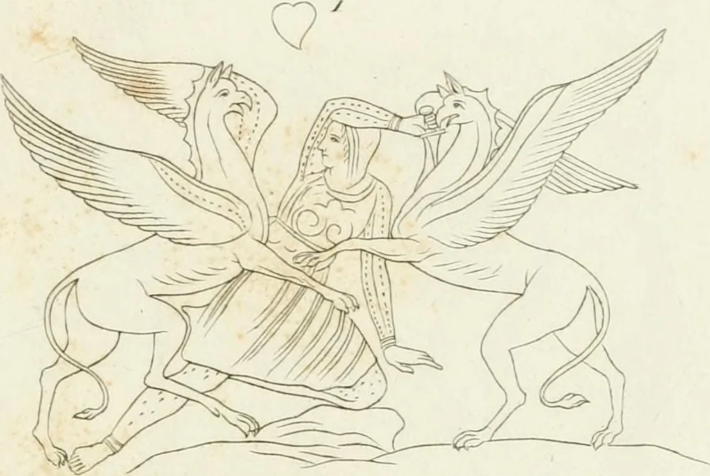 An illustration from Monumenti etruschi o di etrusco nome, 1821, leaf 156