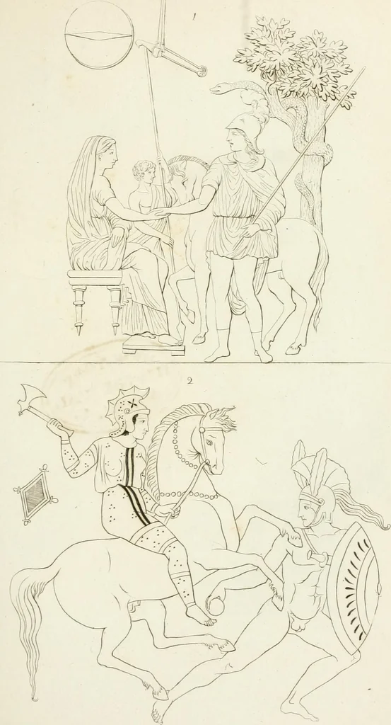 An illustration from Monumenti etruschi o di etrusco nome, 1821, leaf 158