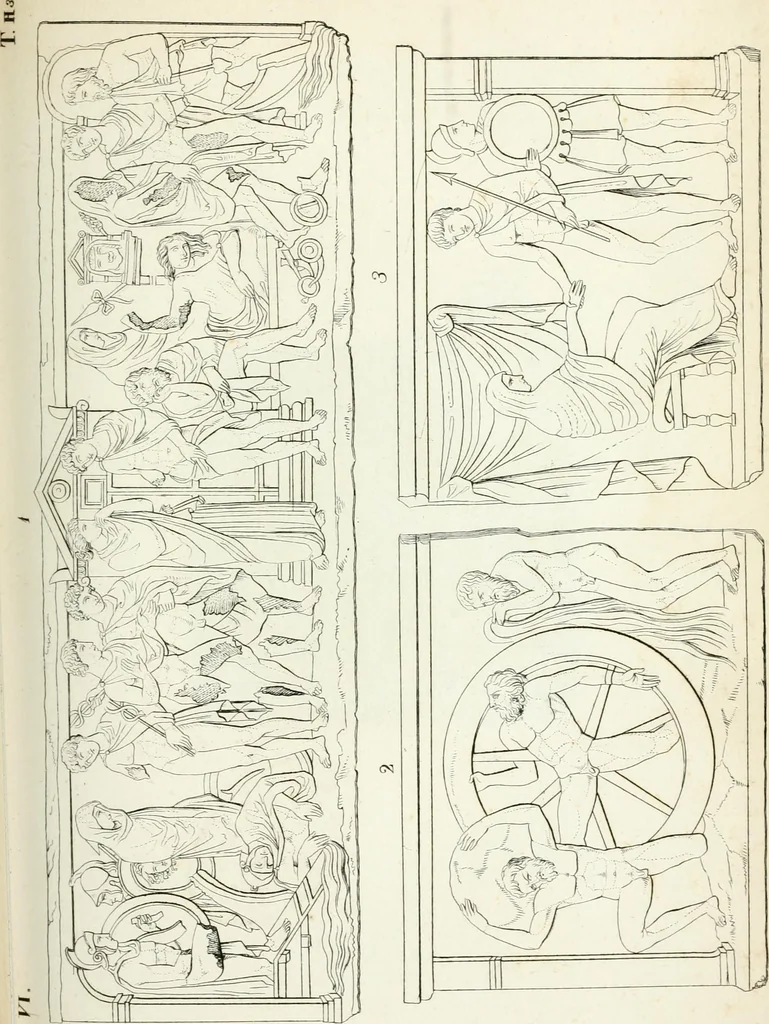 An illustration from Monumenti etruschi o di etrusco nome, 1821, leaf 186