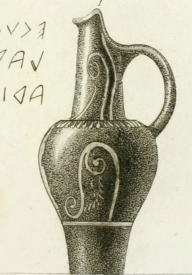 An illustration from Monumenti etruschi o di etrusco nome, 1821, leaf 198