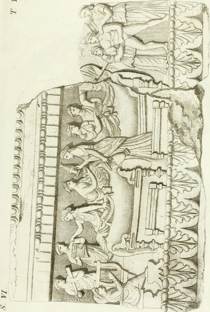 An illustration from Monumenti etruschi o di etrusco nome, 1821, leaf 216