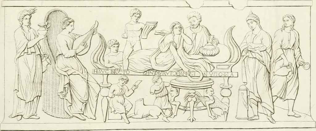 An illustration from Monumenti etruschi o di etrusco nome, 1821, leaf 222
