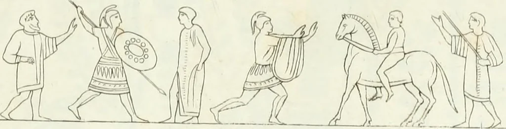 An illustration from Monumenti etruschi o di etrusco nome, 1821, leaf 232