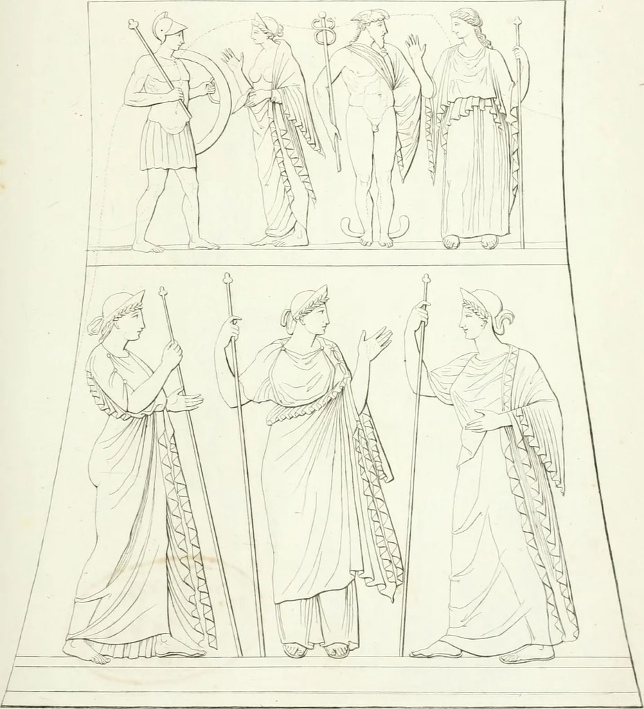 An illustration from Monumenti etruschi o di etrusco nome, 1821, leaf 252
