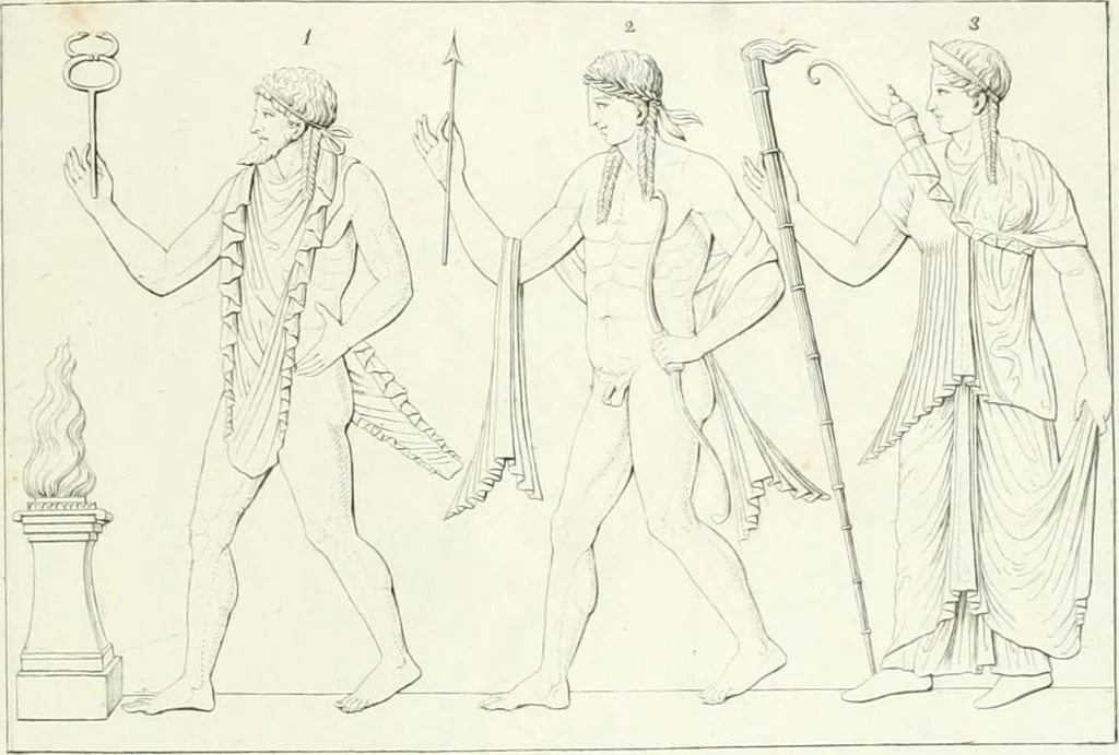 An illustration from Monumenti etruschi o di etrusco nome, 1821, leaf 264