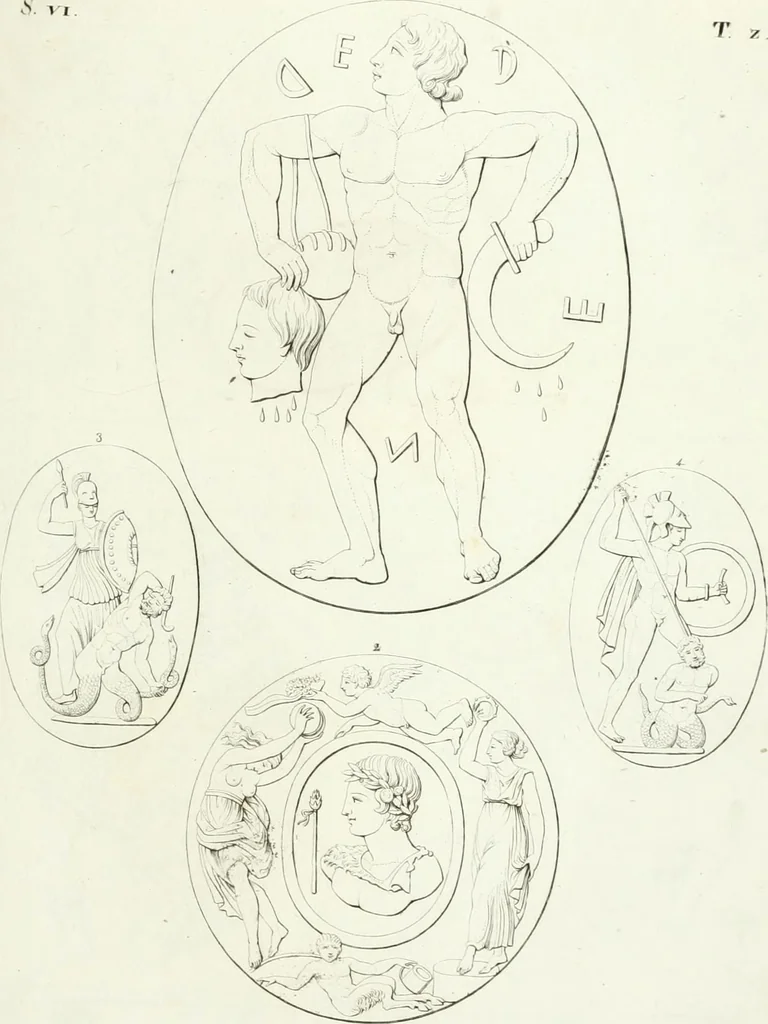 An illustration from Monumenti etruschi o di etrusco nome, 1821, leaf 266