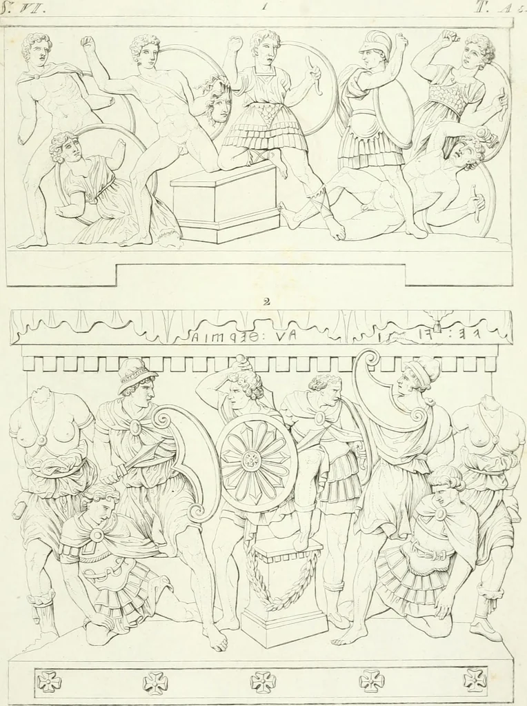 An illustration from Monumenti etruschi o di etrusco nome, 1821, leaf 268
