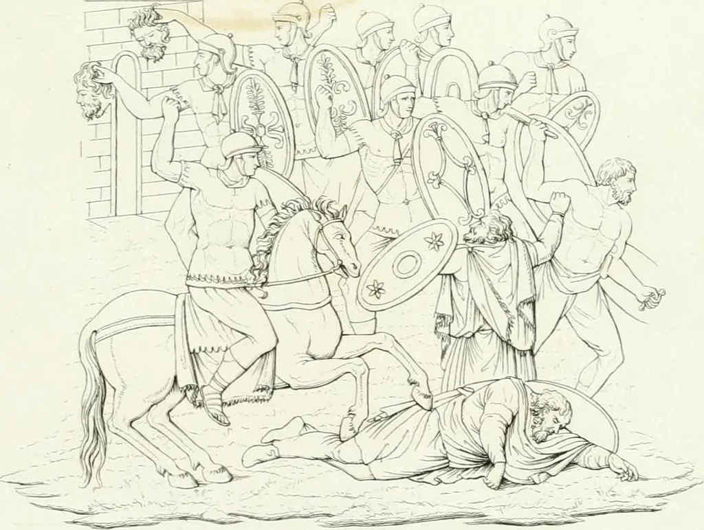 An illustration from Monumenti etruschi o di etrusco nome, 1821, leaf 308