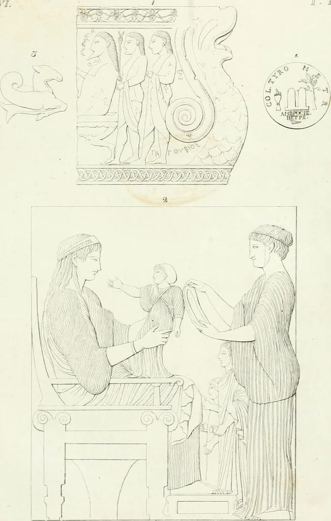 An illustration from Monumenti etruschi o di etrusco nome, 1821, leaf 322