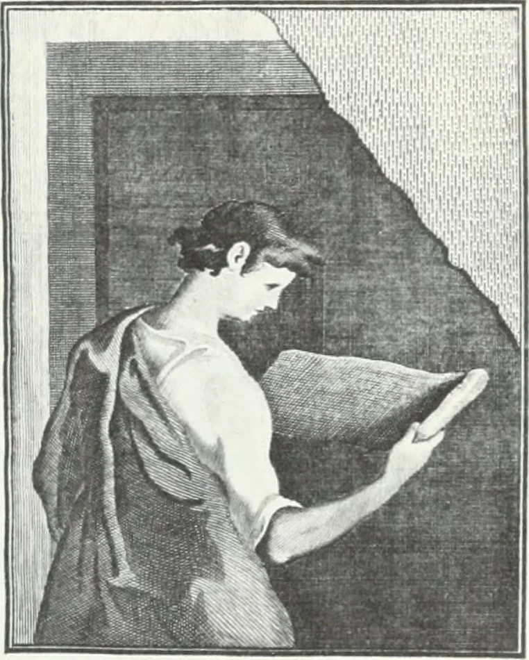 An illustration from Monumenti etruschi o di etrusco nome, 1821, leaf 1